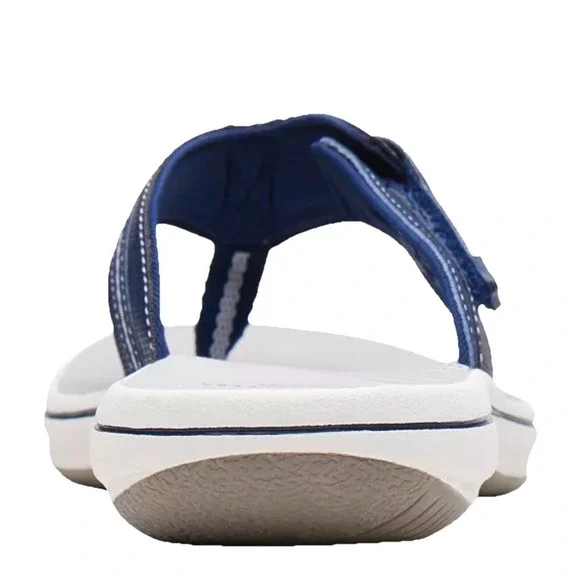 Clarks Women's Brinkley Jazz Flip Flops Cloudsteppers Size 11 Navy Blue New - Picture 5 of 12